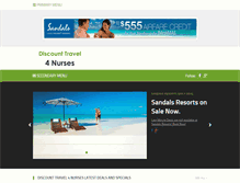 Tablet Screenshot of discounttravel4nurses.com